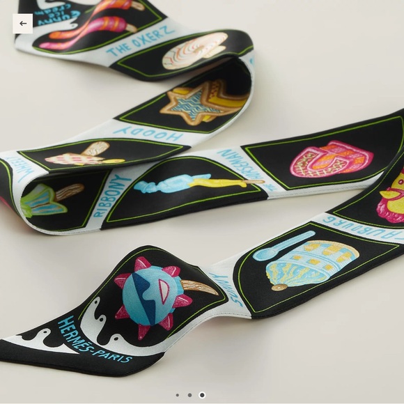 HERMES Funny Ice Cream Twilly - Picture 2 of 6